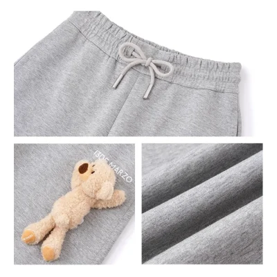 13DE MARZO Casual Bear Blade Sweatpants Grey - Image 8