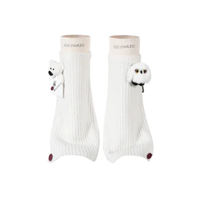 Harry Potter × 13DE MARZO Hedwig Hogwarts Bear Leg Warmer Beige