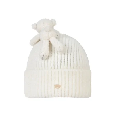Harry Potter × 13DE MARZO Hedwig Hogwarts Offer Bear Beanie White - Image 4