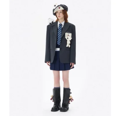 13DE MARZO Bear High Boots Black