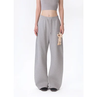 13DE MARZO Casual Bear Blade Sweatpants Grey
