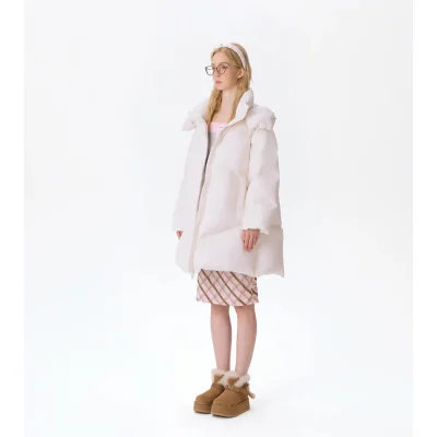 13DE MARZO Bear Puffer Down Jacket Beige - Image 3