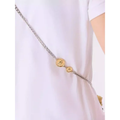 13DE MARZO Bear Totebag Body Chain Silver - Image 5