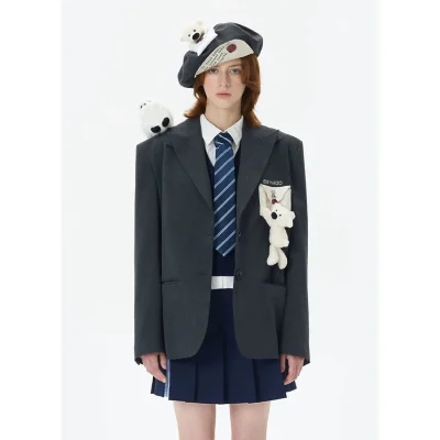 Harry Potter × 13DE MARZO Hedwig Hogwarts Offer Bear Suit Dark Grey