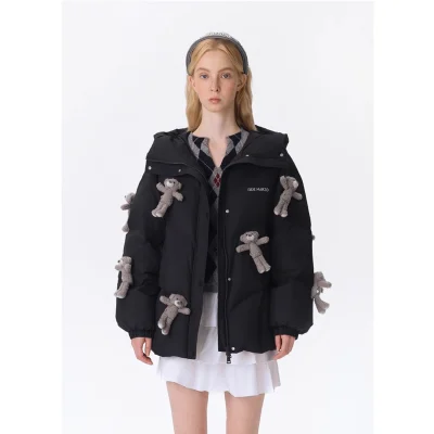 13DE MARZO Doozoo Full Down Jacket Black