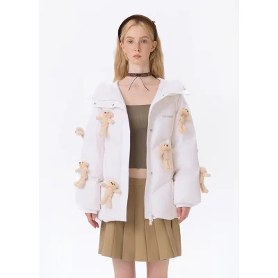 13DE MARZO Doozoo Full Down Jacket White