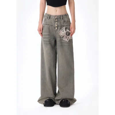 13DE MARZO Bear Cash Jeans Blue