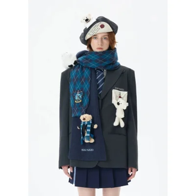 Harry Potter × 13DE MARZO Hogwarts Four Houses Bear Scarf - Image 3