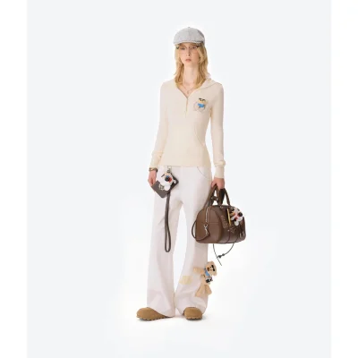 13DE MARZO Pilot Bear Travel Bag Smal Brown