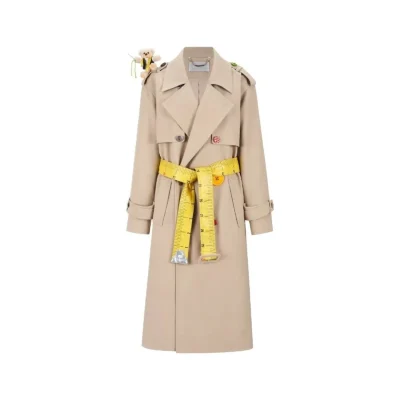 13DE MARZO Tailor Bear Ruler Trench Coat Khaki