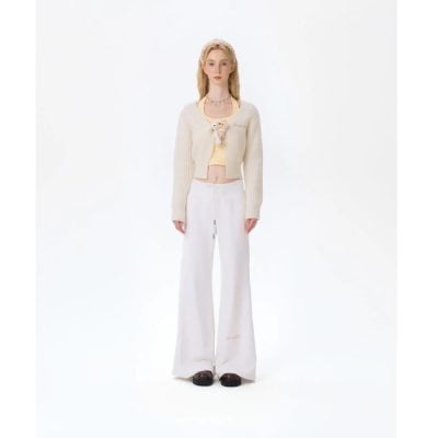 13DE MARZO Doozoo Cuddle Button Cardigan Beige