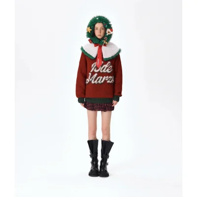 13DE MARZO Christmas Tree Collar Balaclava