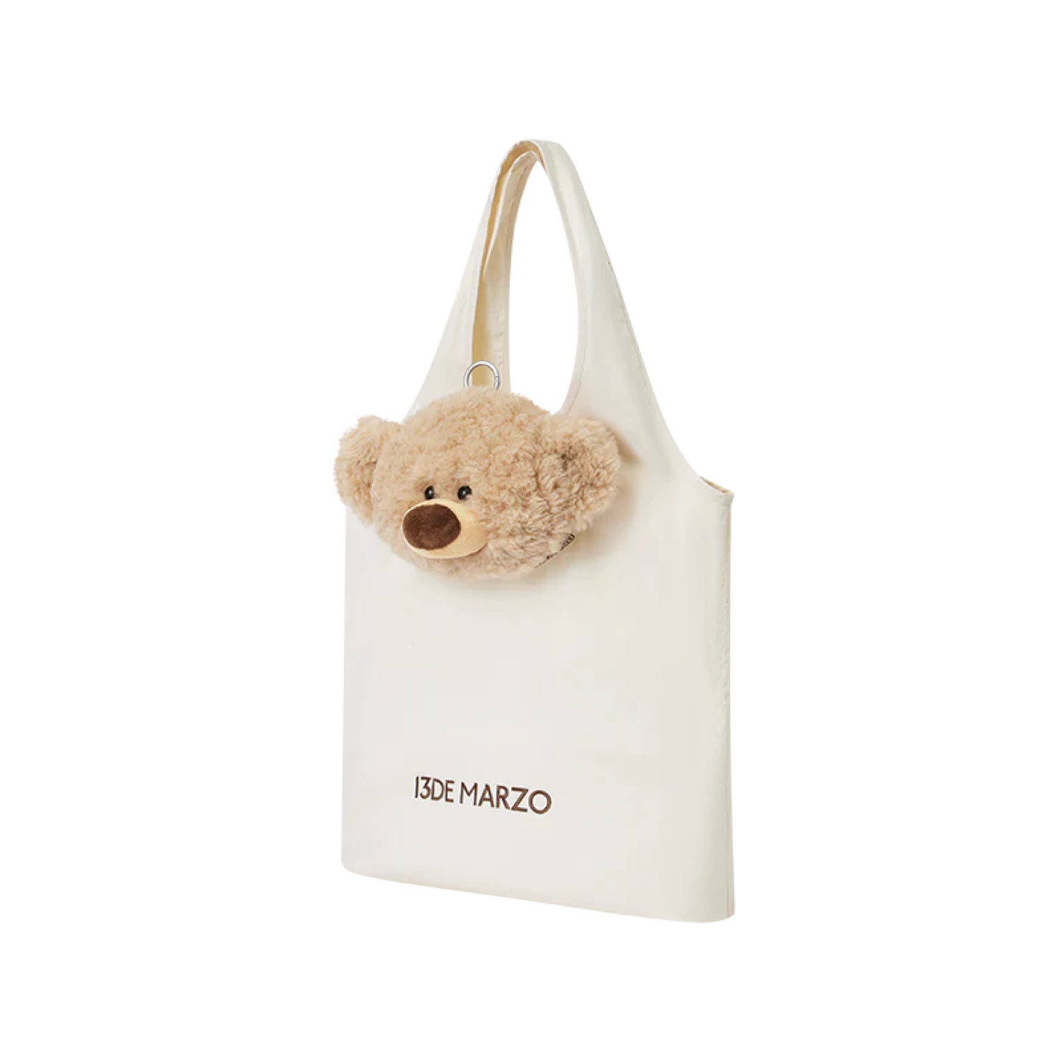 13DE MARZO Bear Coin Purse Tote Bag front view