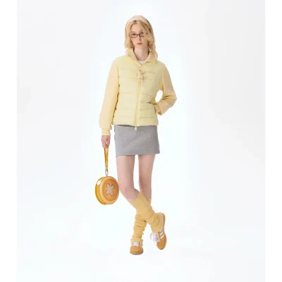 13DE MARZO Tailor Bear Button Bag Yellow