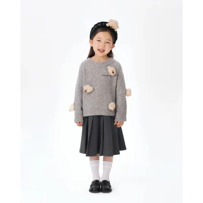 13DE MARZO BabyBear Full Sweater Grey