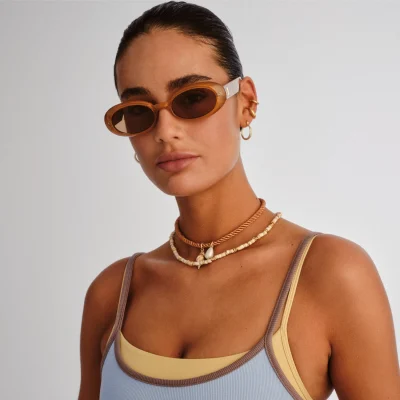 Le Specs WORK IT Gold Pearl Tan Tint LSP2652345