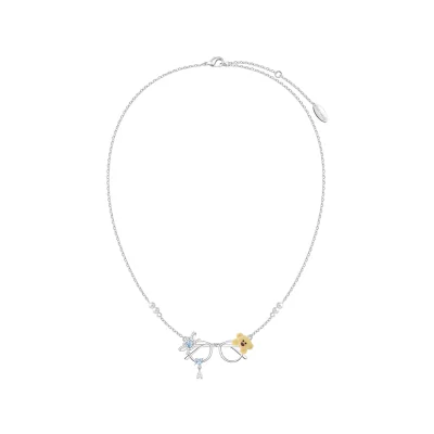 13DE MARZO Framed Bear Necklace