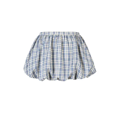 13DE MARZO Flattering A-Line Bloomer Skirt Blue