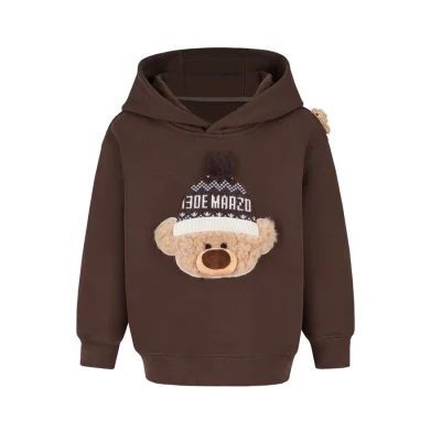 13DE MARZO BabyBear Hat Hoodie Brown