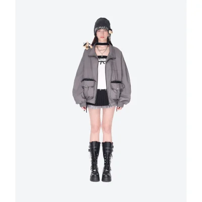 13DE MARZO Sheriff Bear Sports Jacket Grey