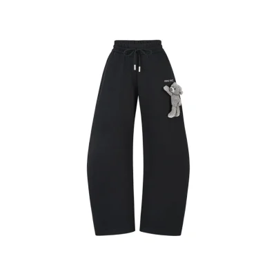 13DE MARZO Casual Bear Blade Sweatpants Black