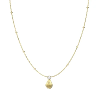 abyb Charming Whipped Cream Swirl Layered Necklace Gold