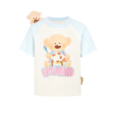 13DE MARZO BabyBear Cake Time T-shirt Blue