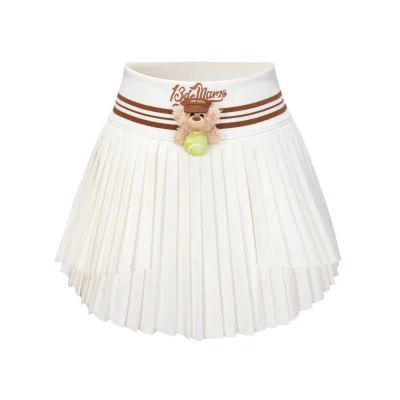 13DE MARZO Marzo Tennis Skirt White