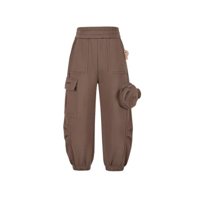 13DE MARZO BabyBear Cargo Pants Brown
