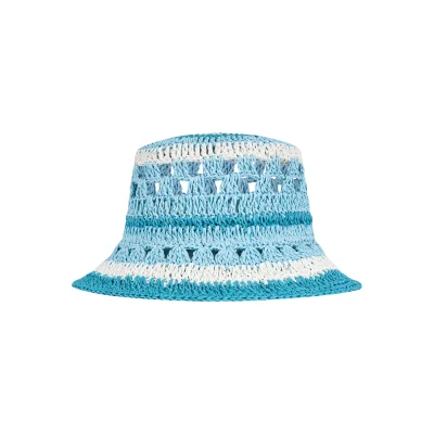 13DE MARZO Crochet Bucket Hat Blue