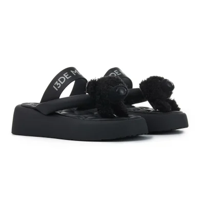 13DE MARZO Doozoo Flip Flops Black