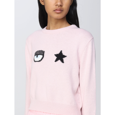 CHIARA FERRAGNI EYESTAR KNITWEAR SWEATER PINK