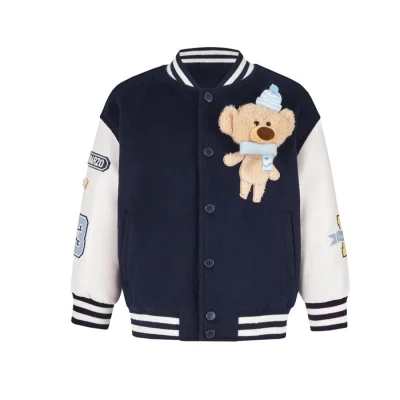 13DE MARZO BabyBear Baseball Jacket Navy Blue