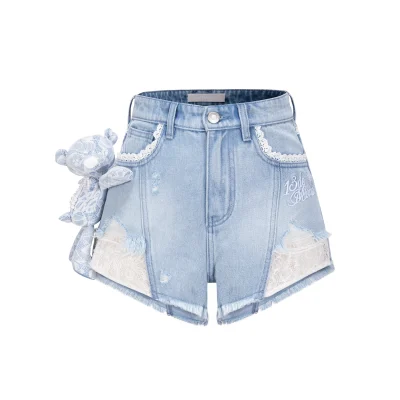 13DE MARZO Bear Lacy Hot Shorts