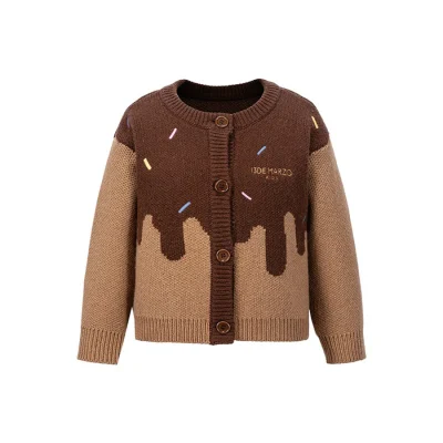 13DE MARZO BabyBear Donut Cardigan Brown