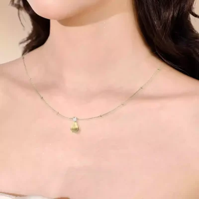 abyb Charming Whipped Cream Swirl Layered Necklace Gold