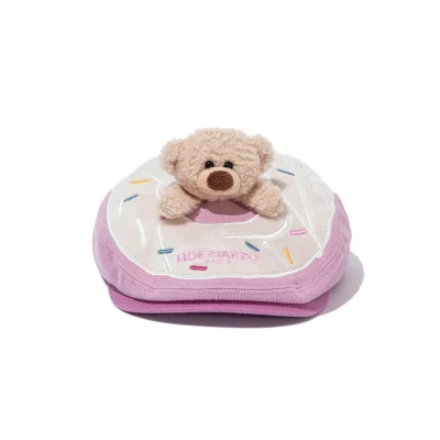 13DE MARZO BabyBear Donut Beret Pink