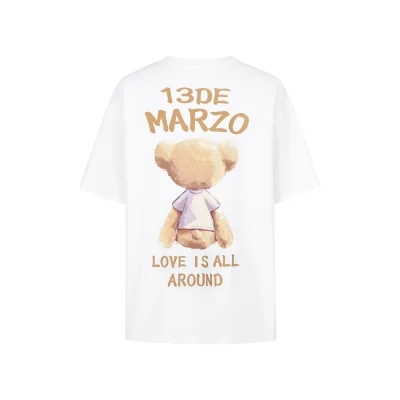 13DE MARZO Pocket Painting T-shirt White