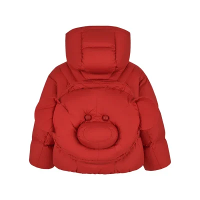 13DE MARZO Babybear Bag Down Jacket Red