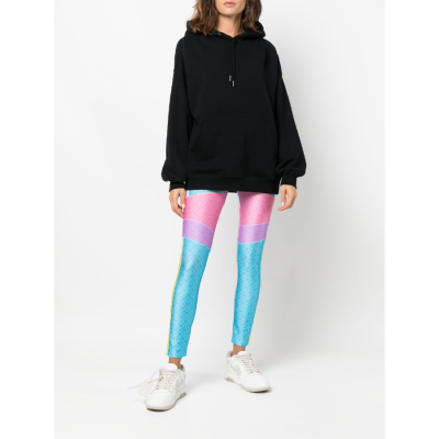 CHIARA FERRAGNI EYE-MOTIF COLOUR-BLOCK LEGGINGS