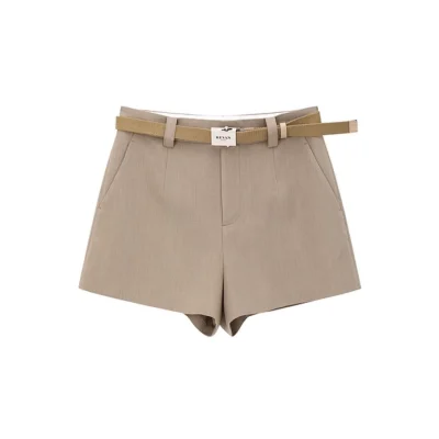 REVAN Tailored Suit Shorts Khaki