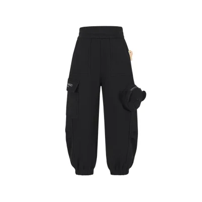 13DE MARZO BabyBear Cargo Pants Black