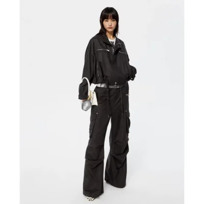 REVAN Parachute Cargo Pants Black