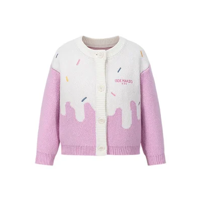13DE MARZO BabyBear Donut Cardigan Pink