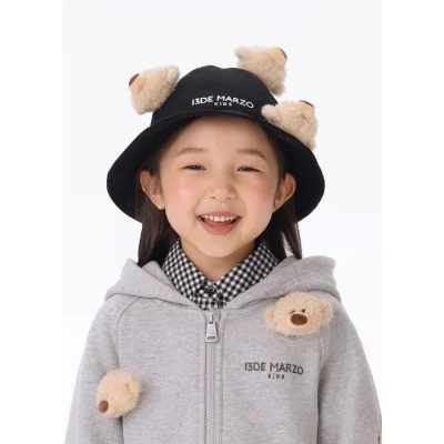13DE MARZO BabyBear Arch Bucket Hat Black