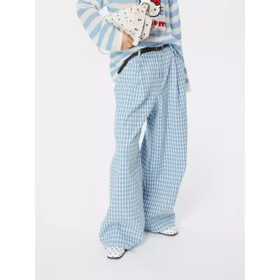 REVAN x Hello Kitty Pixel Check Denim Pants