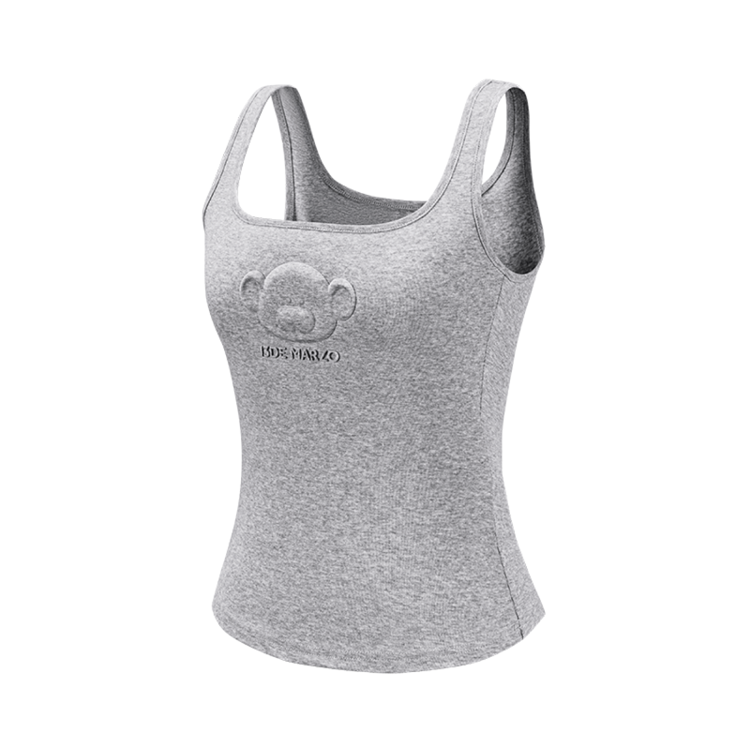 13DE MARZO Bear Logo Tank Top Grey - Image 5