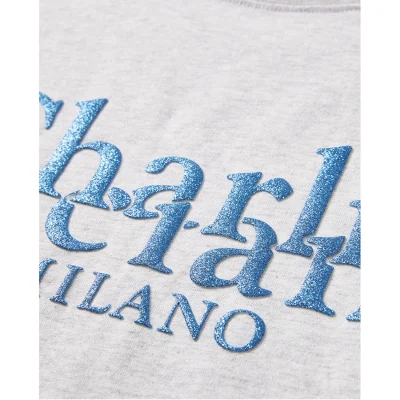 Charlie Luciano Foam Logo Short-Sleeved T-shirt Blue/Gray