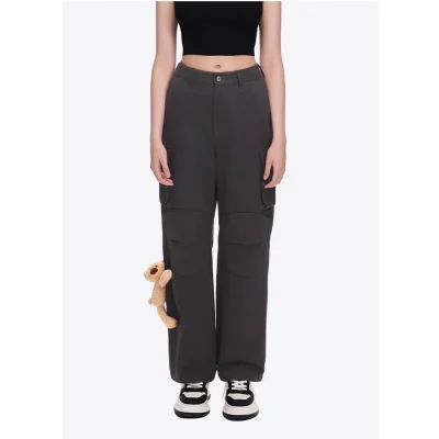 13DE MARZO Doozoo Multi-Pocket Cargo Pants Dark Grey