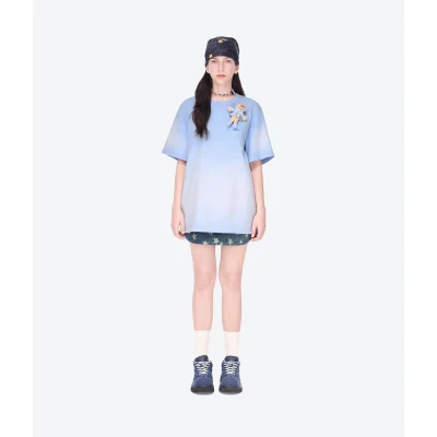 13DE MARZO Rainy Day T-shirt Blue